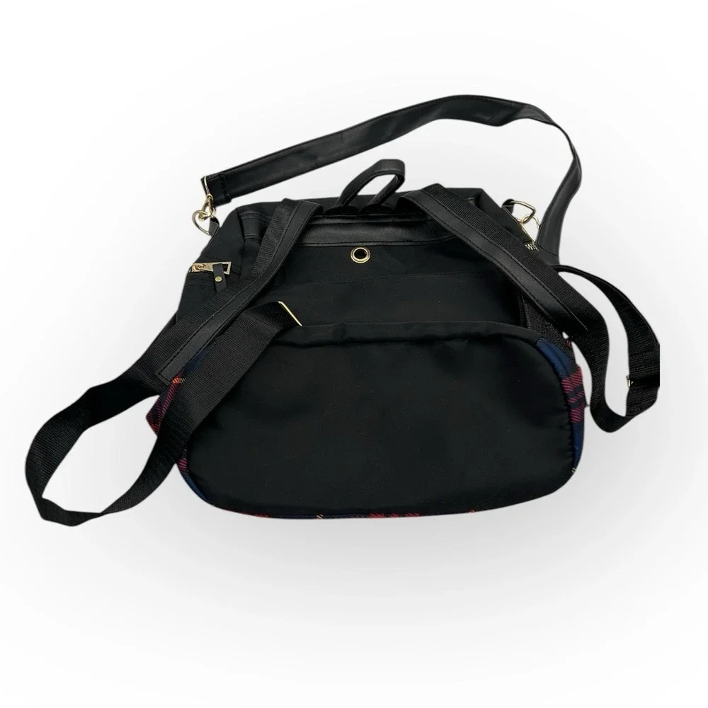 Ella & Elly‎ Tartan Plaid Shoulder Backpack Bag New Scotland Academia Preppy